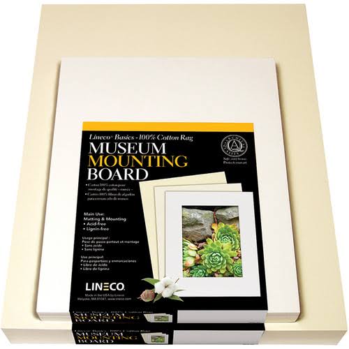Lineco Cotton Rag Museum Mounting Boards, White X337404