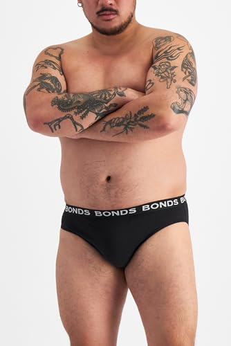 Bonds Classic Everyday Cotton Blend Brief Underwear for Men, 3-Pack N7748