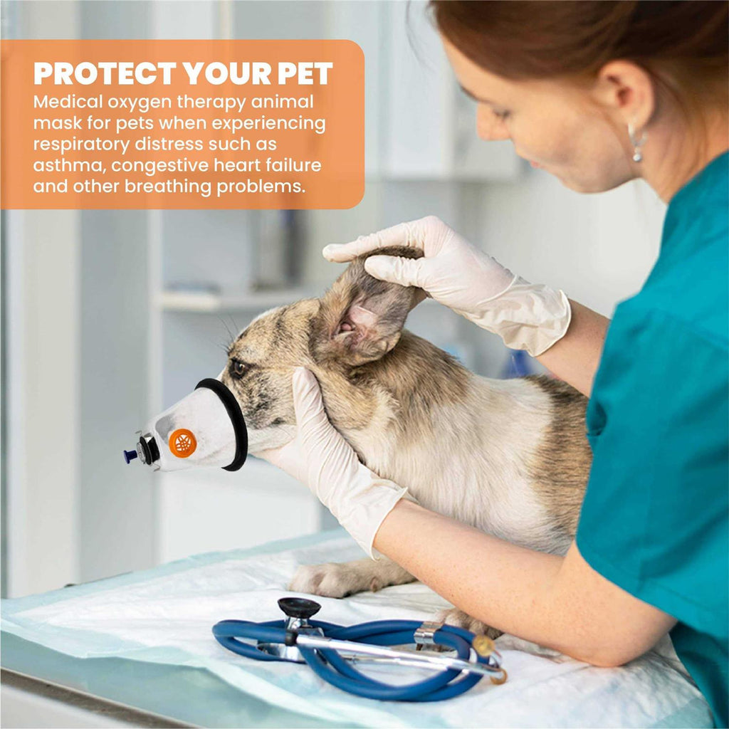 PetPetSmart Medical Pet Oxygen Mask for Dogs and Cats with 6ft Tubing M13152