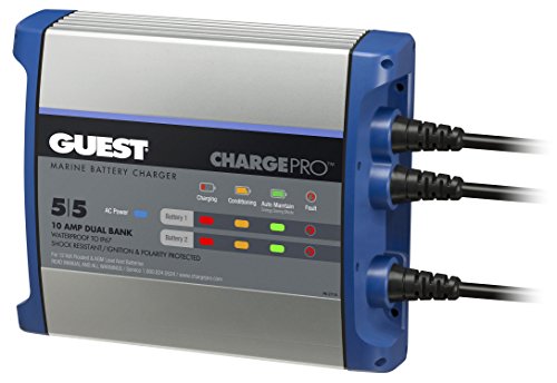 Guest 2707A On-Board Battery Charger 8A 12V 2 Bank X18793