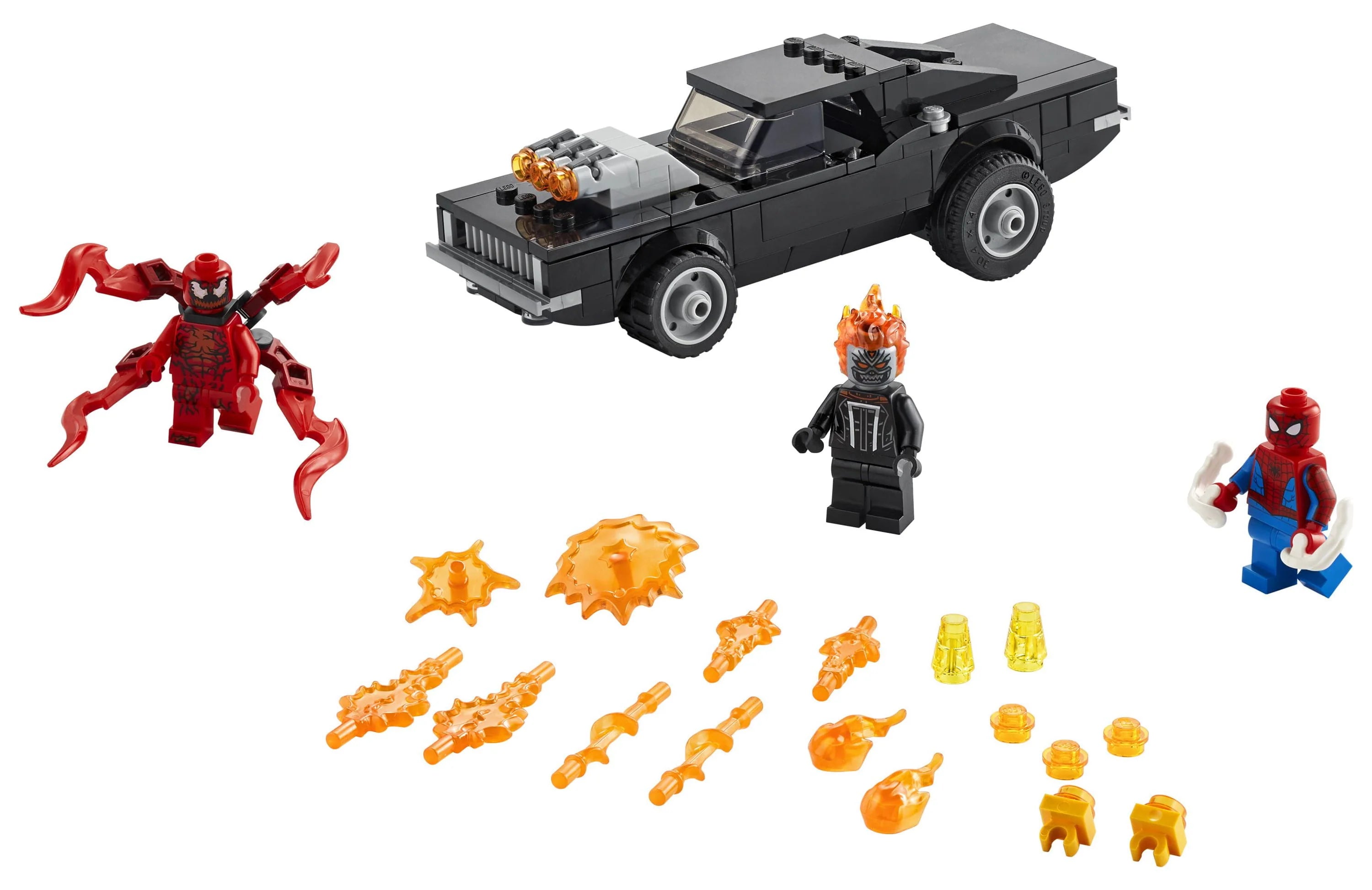 LEGO Marvel Spider-Man Spider-Man and Ghost Rider vs. Carnage 76173 Building Toy G9506