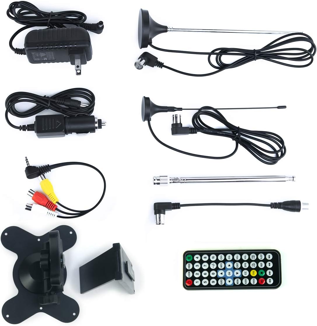 Tyler 7 Portable TV LCD Monitor Rechargeable HD-TV with Remote Control K94356
