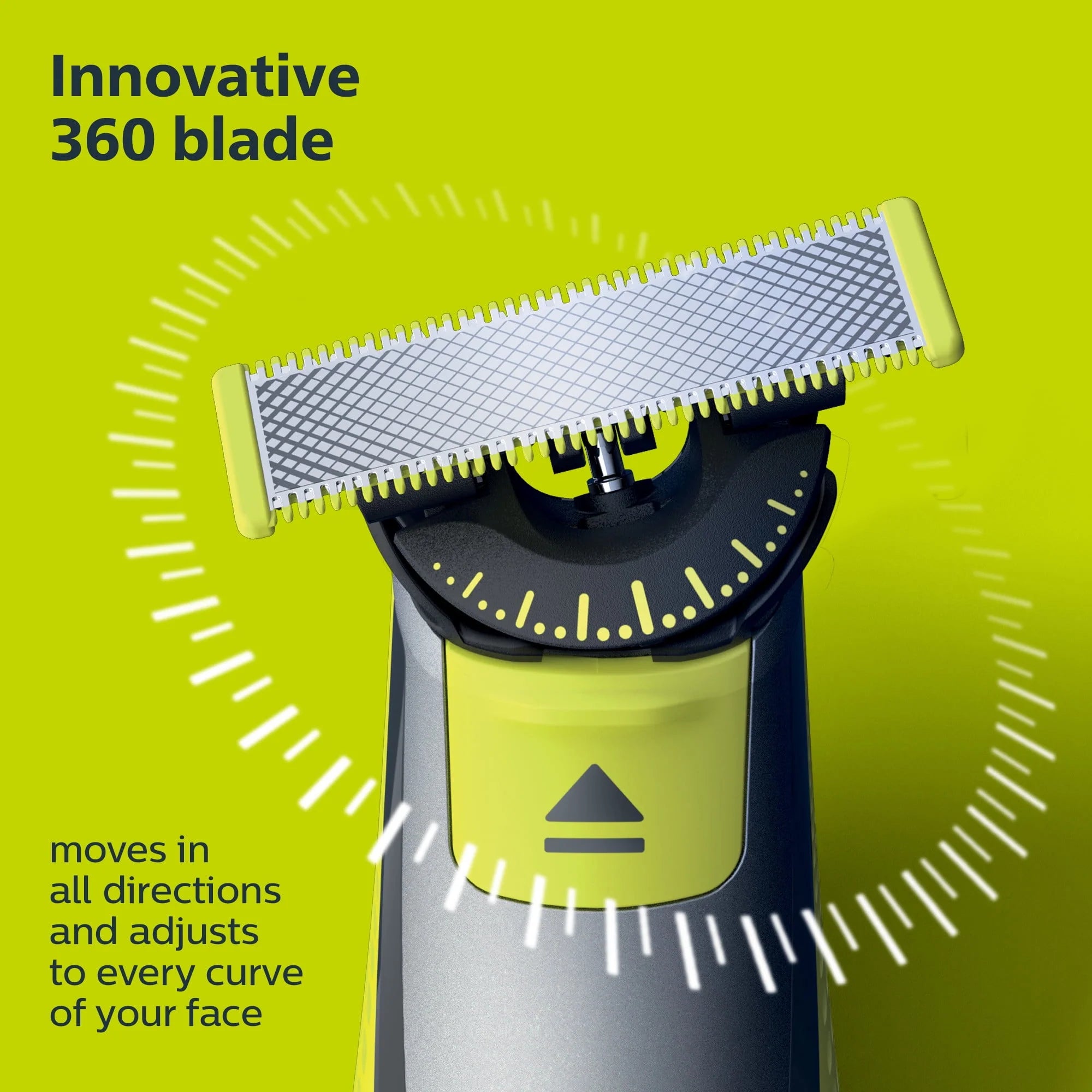 Philips Norelco Oneblade 360 Face + Body Hybrid Electric Razor and Beard Trimmer for Men U52838