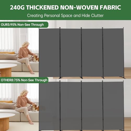 Room Divider Folding Privacy Screens, 3 Panel Portable Partition Q514484