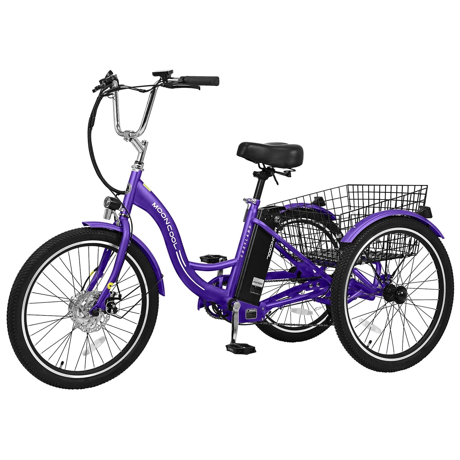 Lilypelle Adult Electric Tricycle 3-Wheel Bike for Seniors E1378