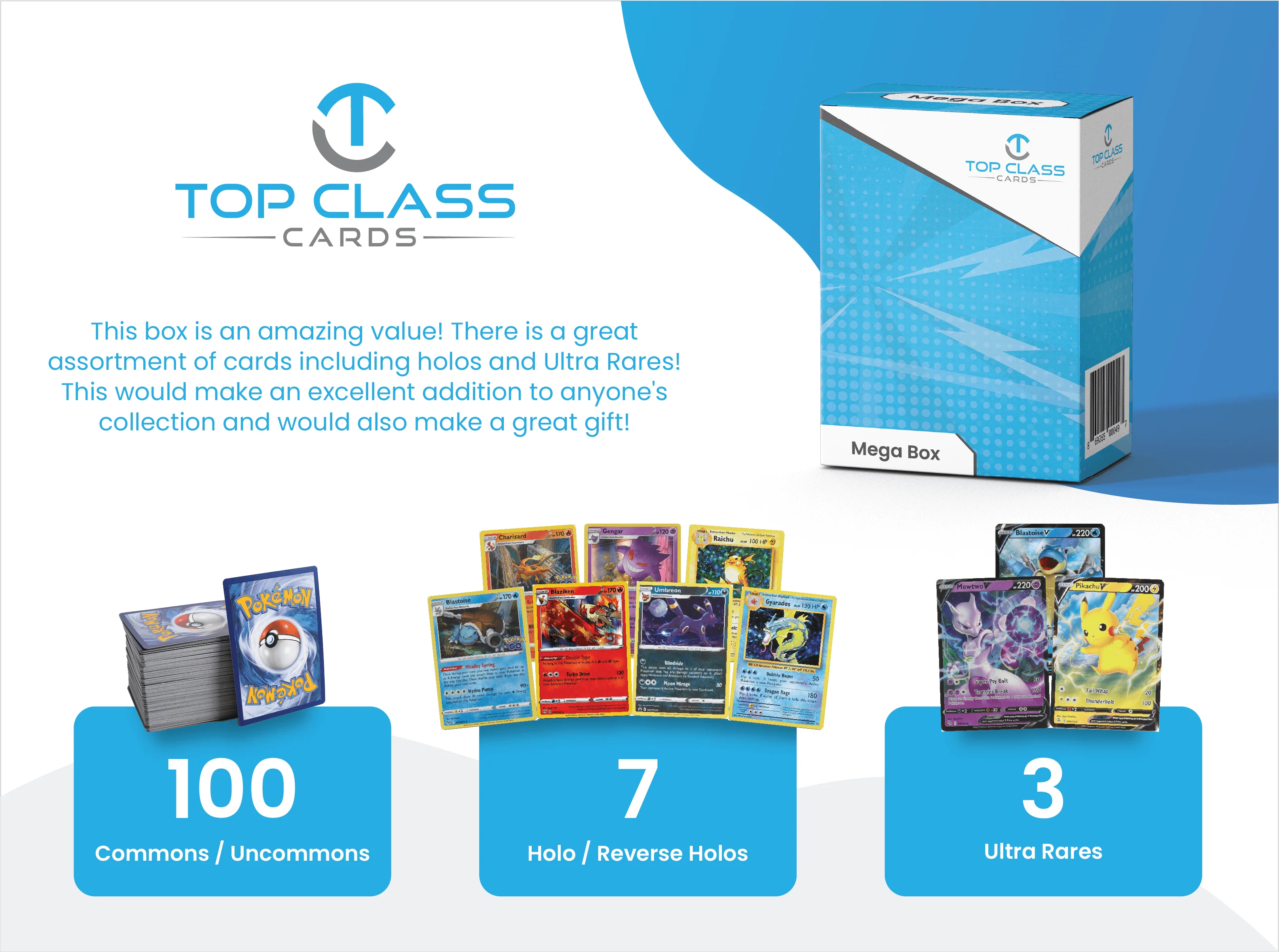 Top Class Cards Mega Box 100 Cards 7 Holo N192599
