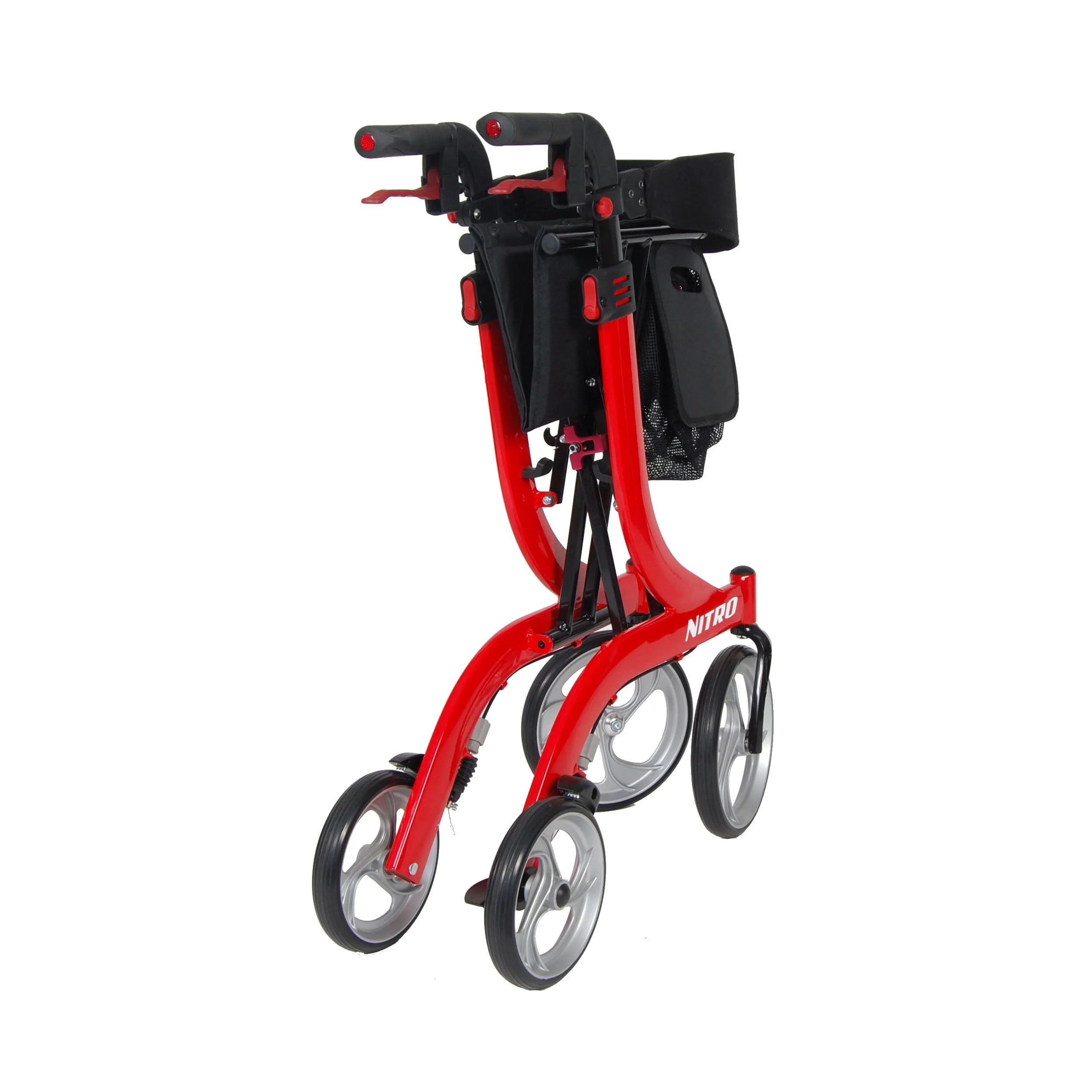 Drive Medical Nitro Euro Style Rollator Walker, Red F360