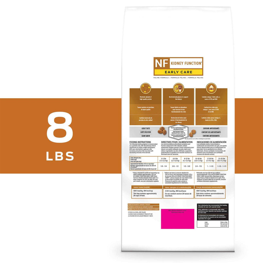 Purina Pro Plan Veterinary Diets NF Kidney Function Early Care Feline Formula Dry Cat Food A8581