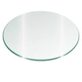 29 inch Round Glass Top 3/8 inch Thick - Flat Polish Edge, Size: One Size