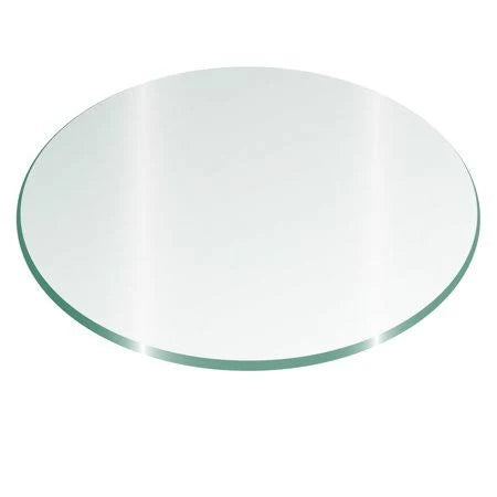 29 inch Round Glass Top 3/8 inch Thick - Flat Polish Edge, Size: One Size