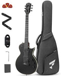 FLP350 Electric Guitar 39" Solid Body with Dual Humbuckers, Black H9059