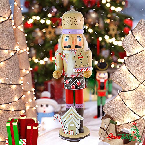 Ornativity Gingerbread Chef Nutcracker Wooden Christmas Decoration 14" B8313