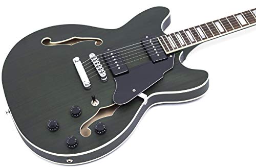 GROTE Semi-Hollow Electric Guitar P90 Grey P43324
