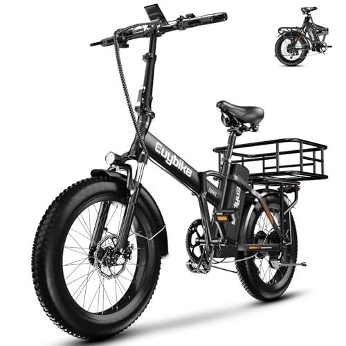 Folding Electric Bike 1000W 48V 20AH Removable Battery 20" Fat Tire for Adults C847123