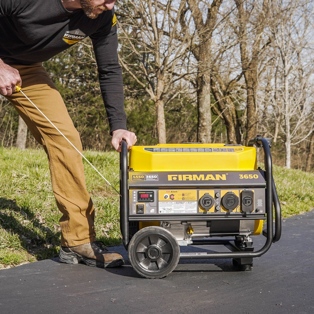 FIRMAN P03613 4550/3650 Watt Gas Portable Generator with CO Shutoff E636568