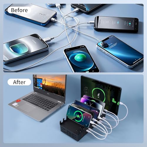 300W 24-Port USB Fast Charging Station for Multiple Devices I426452