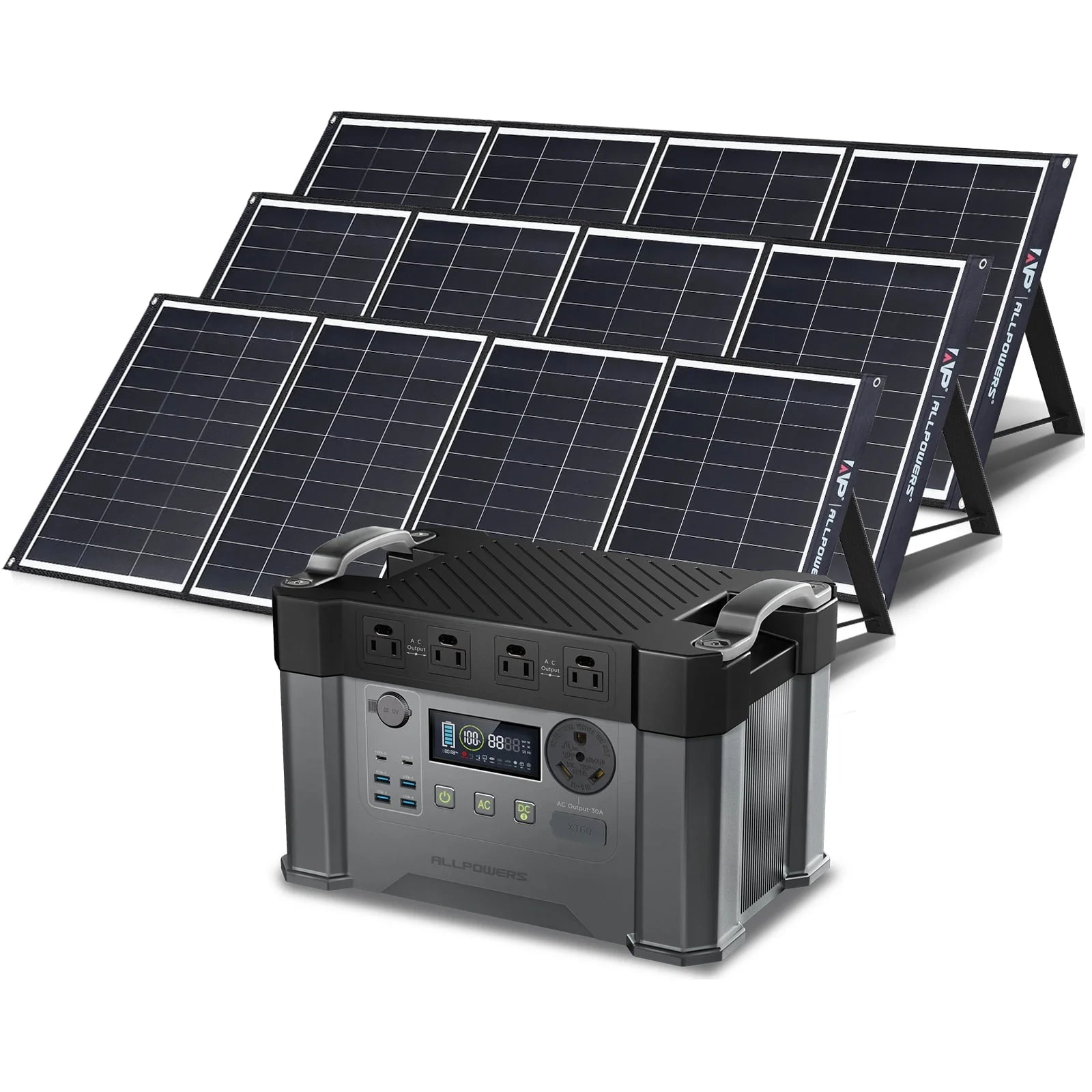 ALLPOWERS S2000 Pro Portable Solar Generator 2400W 1500Wh Power Station G14889