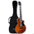 TARIO Electric Guitar Semi Hollowbody Quilted Maple Top with Bag K35033