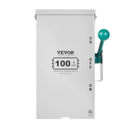 VEVOR 200A Generator Transfer Switch, 48000W Manual Double-Throw, 120/240V, NEMA 3R O290