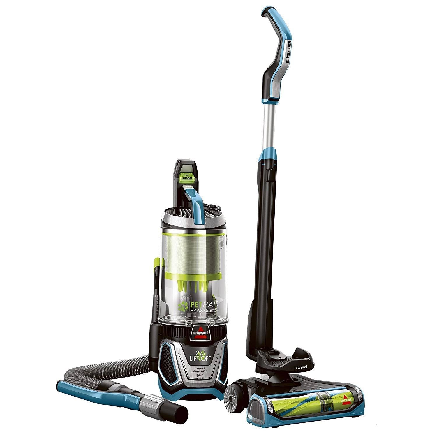 Bissell Pet Hair Eraser Lift Off Bagless Upright Vacuum Blue F143279