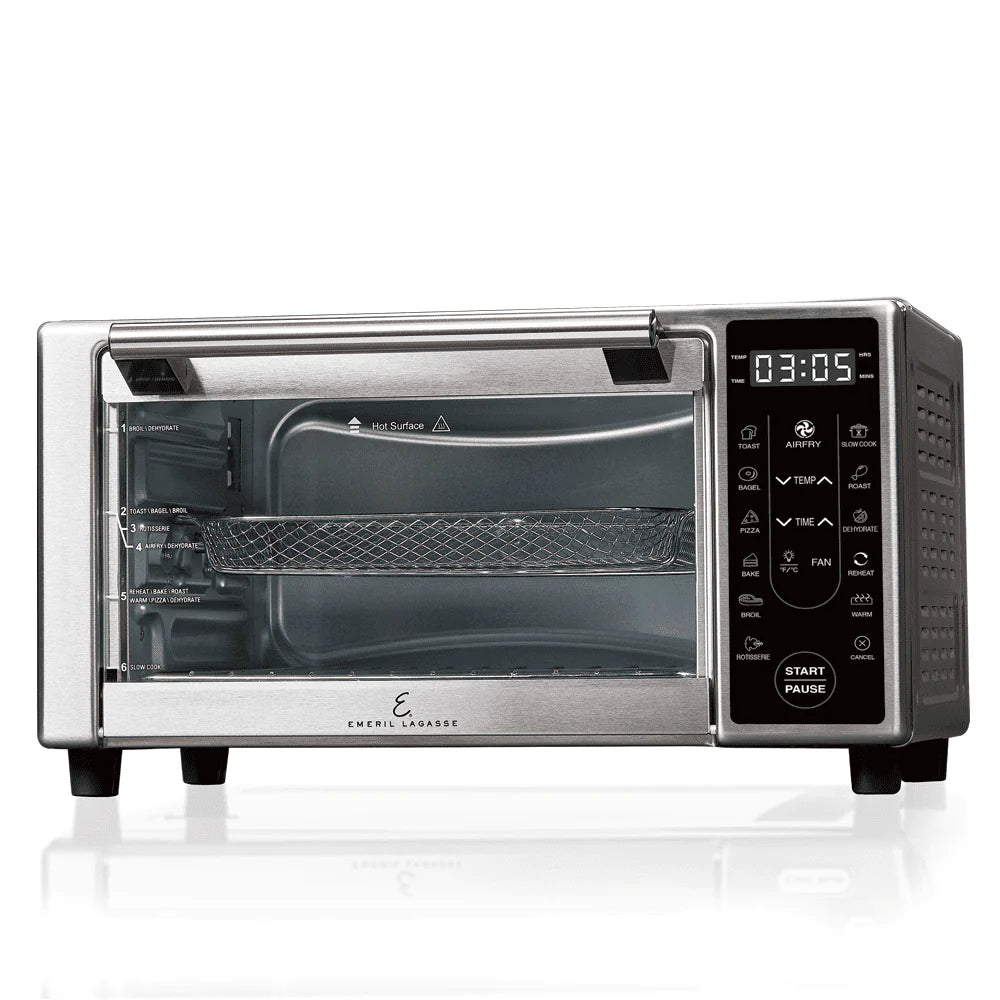 Emeril Lagasse Power AirFryer 360 Plus Toaster Oven, Stainless Steel J972