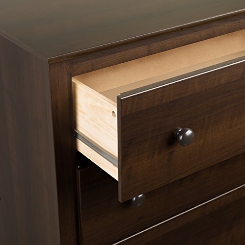 Prepac Sonoma Tall Nightstand with 3 Drawers, Black Q28004