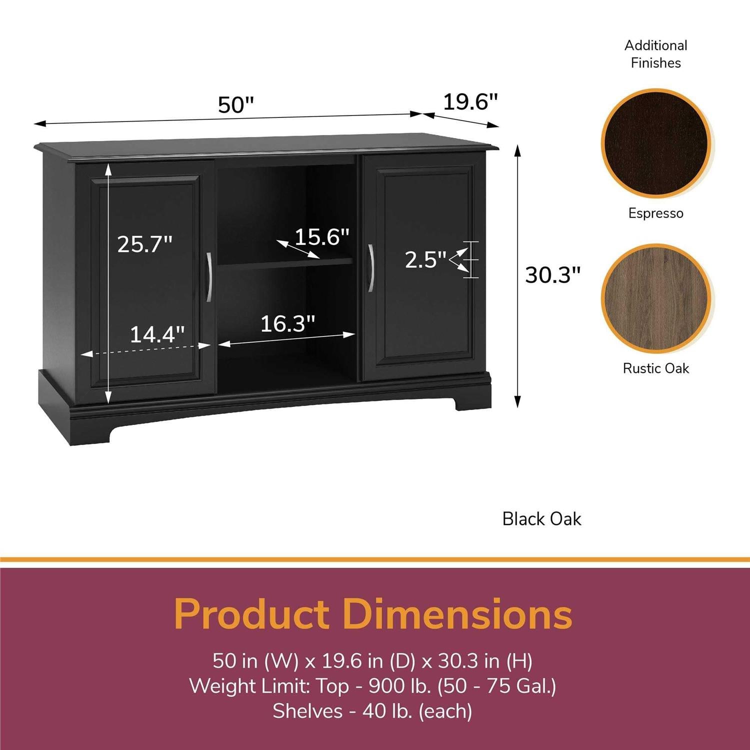 Altra Harbor 75-Gallon Aquarium Stand Y574