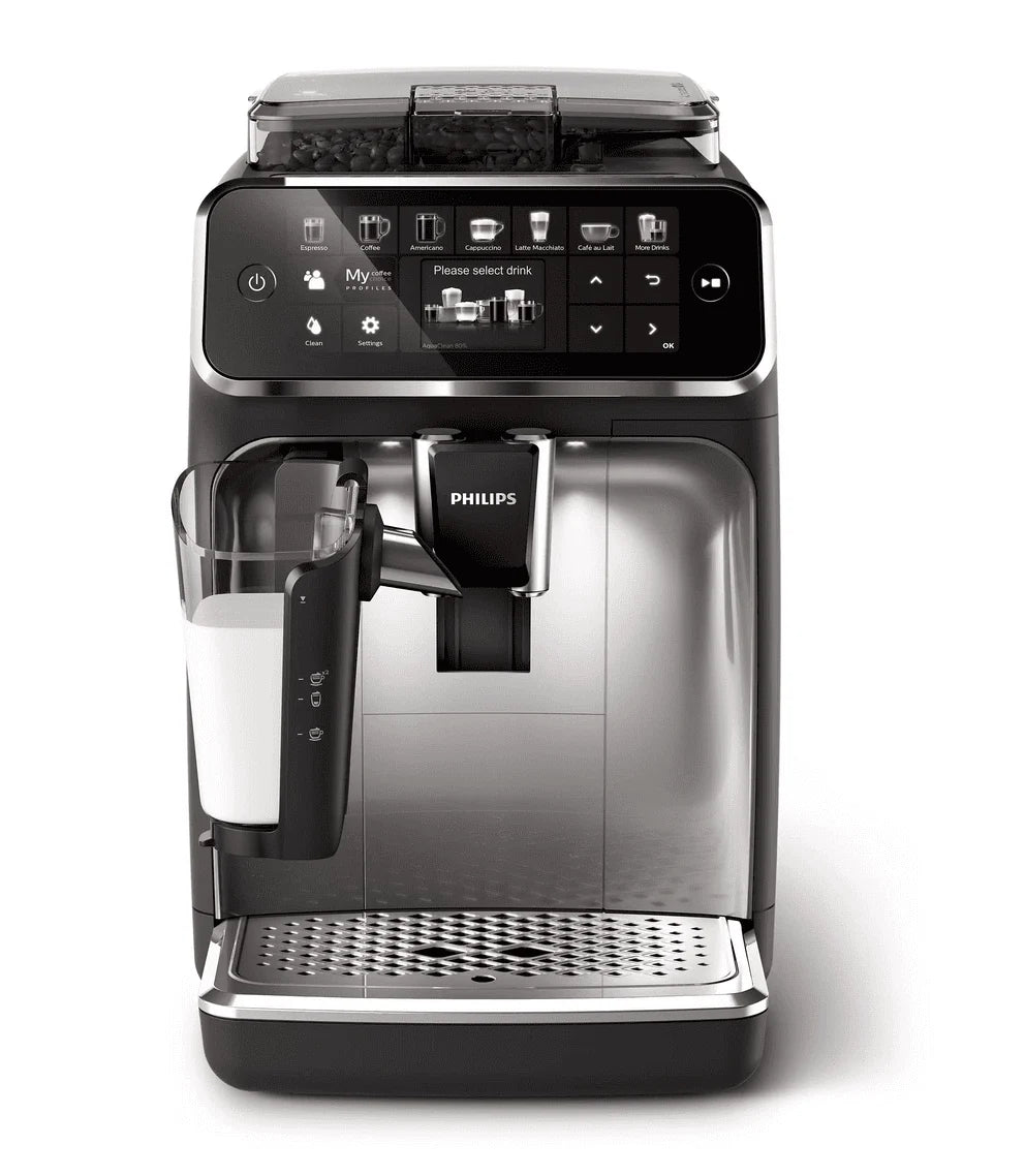 Philips 5400 LatteGo Superautomatic Espresso Machine, Black, EP5447/94 W4100