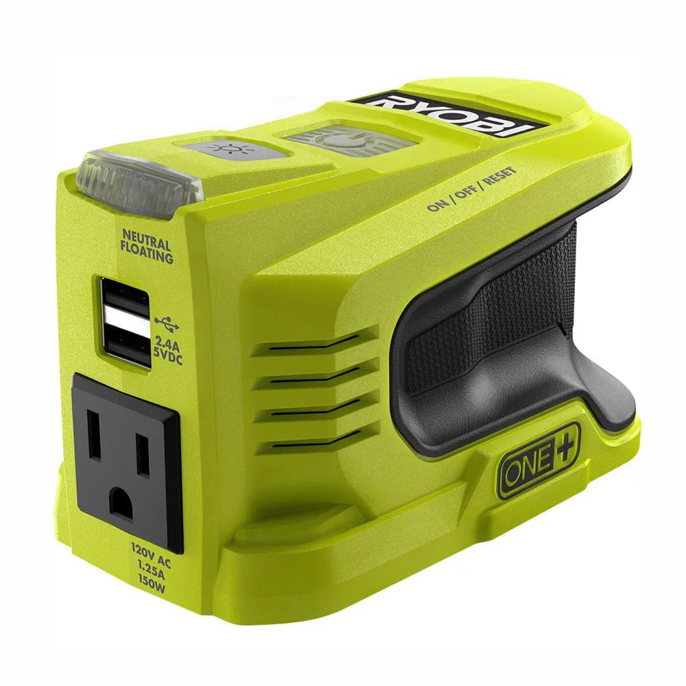 RYOBI 150-Watt Powered Inverter Generator for 18-Volt Battery D12101