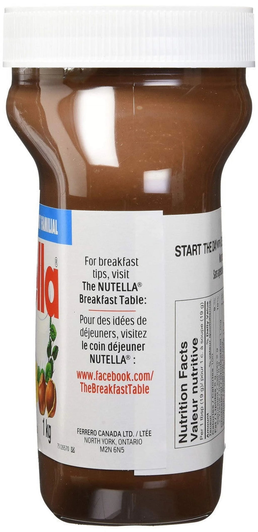 Nutella Hazelnut Chocolate Spread, 1kg G19455