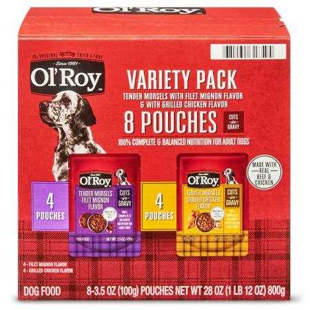 Ol’ Roy Cuts in Gravy Wet Dog Food Variety Pack, Tender Morsels E872