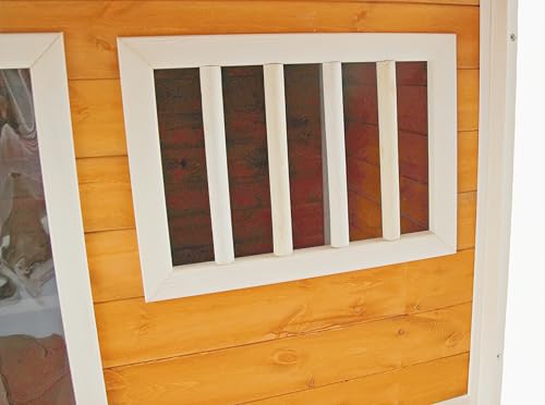 Wooden Dog House for Small to Medium Dogs, Weatherproof, Brown B951