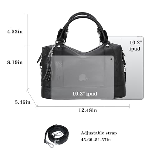 HESHE Women's Genuine Leather Crossbody Handbag F1819