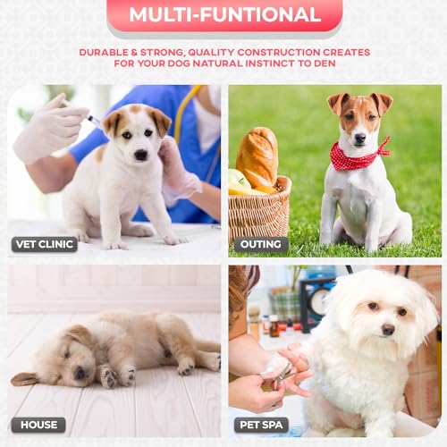 FDW Dog Crate for Large Dogs 48 Inch Folding Metal Wire Cage Double Door N1299