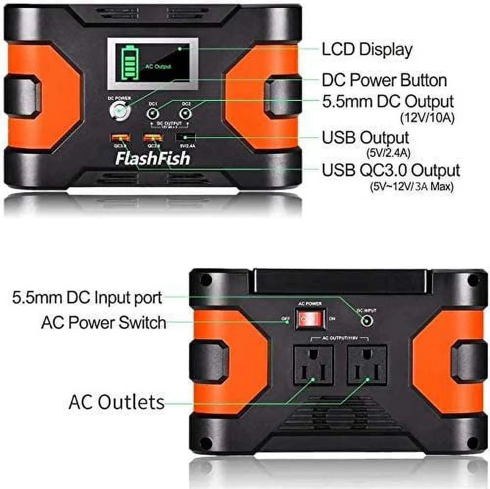 200W Flashfish CPAP Battery 166Wh Portable Power Station S92361