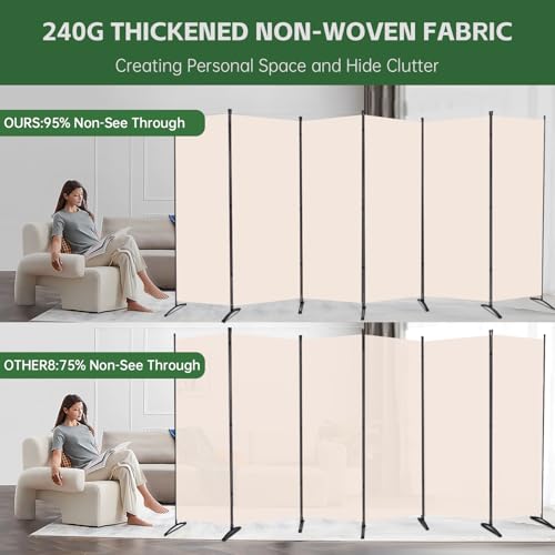 Room Divider Folding Privacy Screens, 3 Panel Portable Partition Q514484