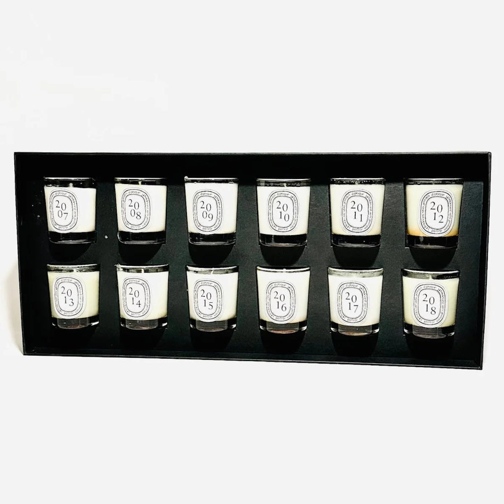Diptyque Candles Set of 12 Pine Scent LTD EDT Years 2007-18 *See Description*