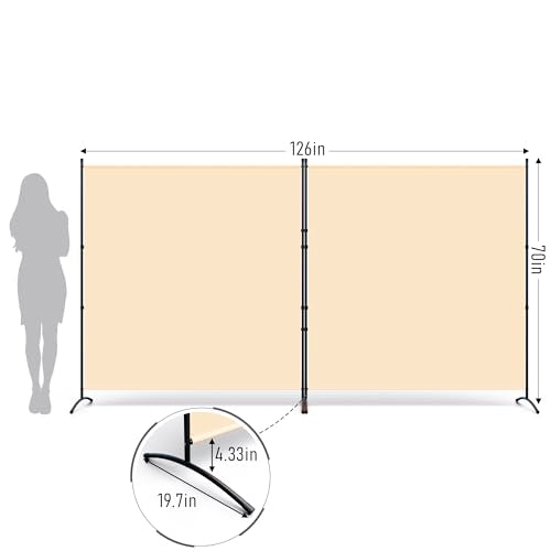 Room Divider Folding Privacy Screens, 3 Panel Portable Partition Q514484