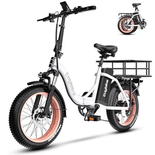 Folding Electric Bike 1000W 48V 20AH Removable Battery 20" Fat Tire for Adults C847123