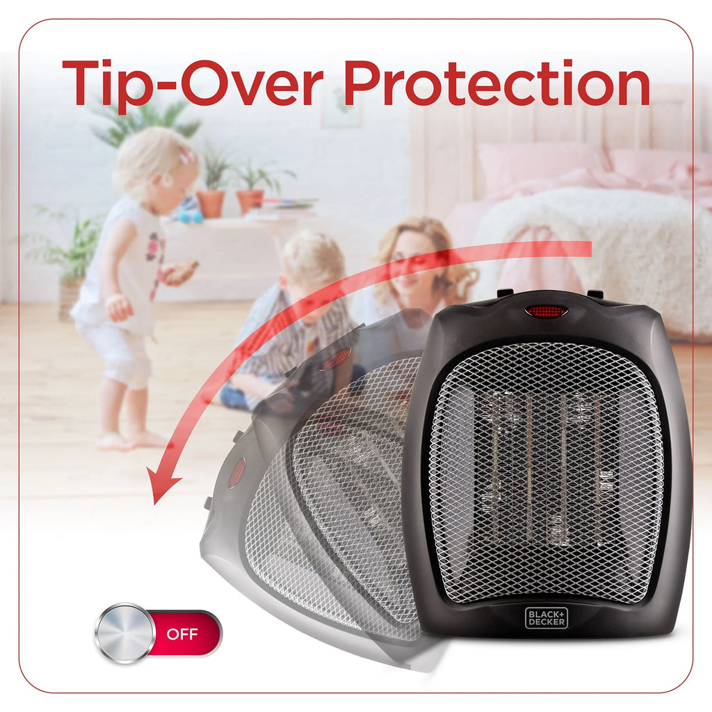Black+Decker Portable Ceramic Space Heater 1500W W68162