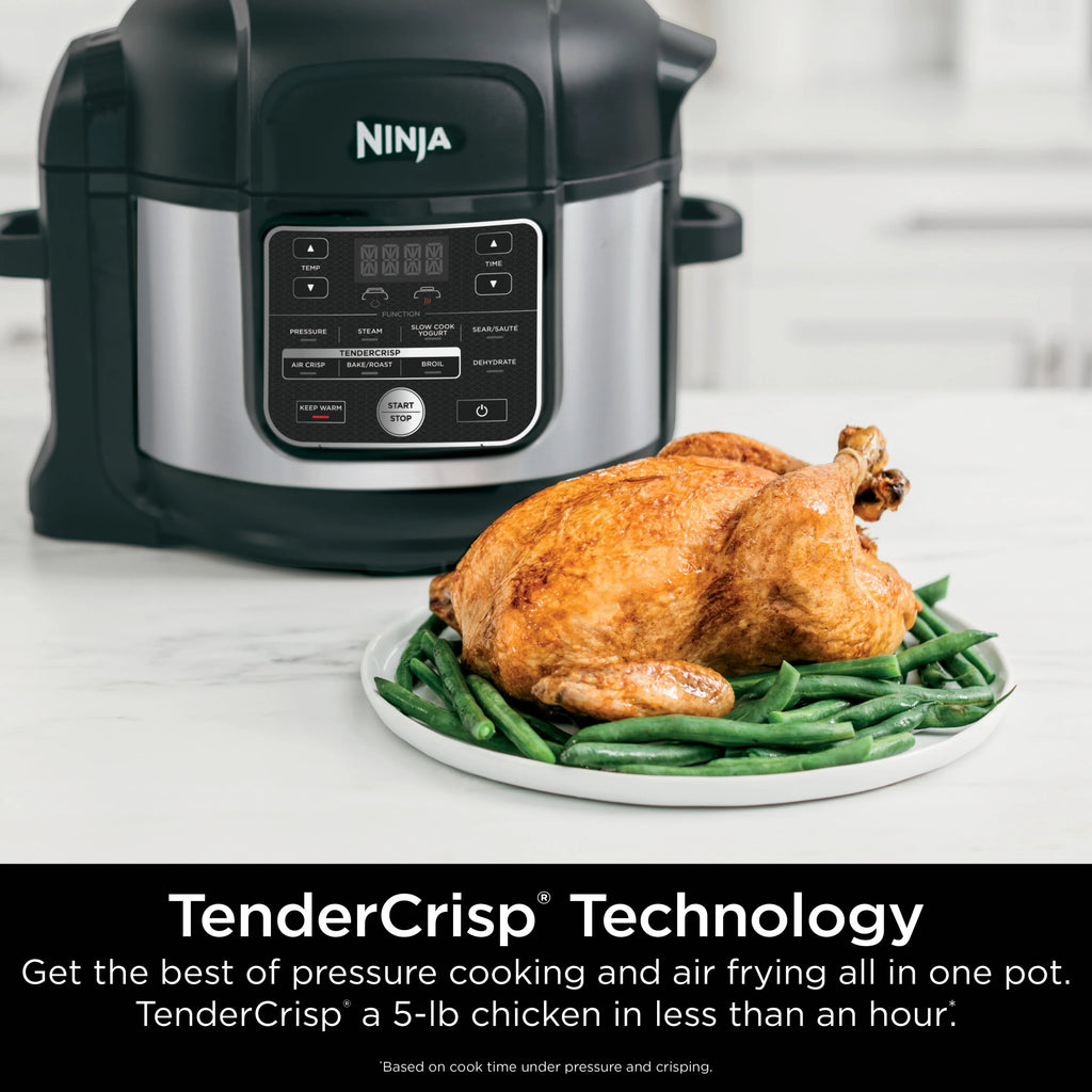 Ninja Foodi 10-in-1 6.5-Quart Pro Pressure Cooker Air Fryer Multicooker, Stainless T600