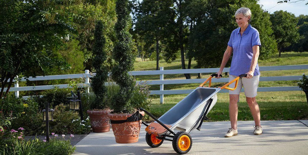 Worx WG050 Aerocart 8-in-1 Yard Cart Wheelbarrow Dolly J318