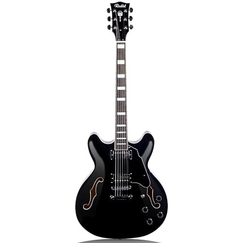 Redid Semi-Hollow Body Electric Guitar RD-100 with F-Hole, Maple Neck, Humbucker Pickups G2932