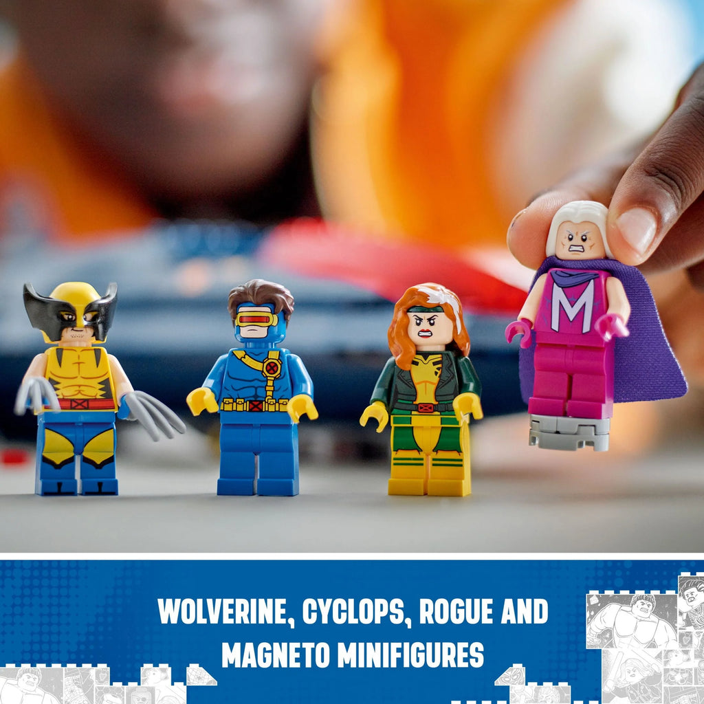 LEGO Marvel X-Men X-Jet Building Kit with 4 Minifigures, Ages 8+ C307222