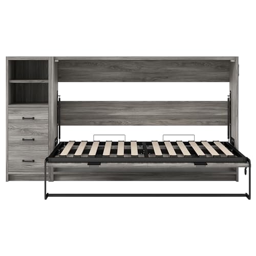 Ball & Cast Queen Murphy Bed Wall Chest with USB and Storage X29201