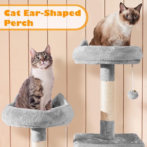 Yaheetech 62.5in Cat Tree with Platform & Hammock, Dark Gray L747397