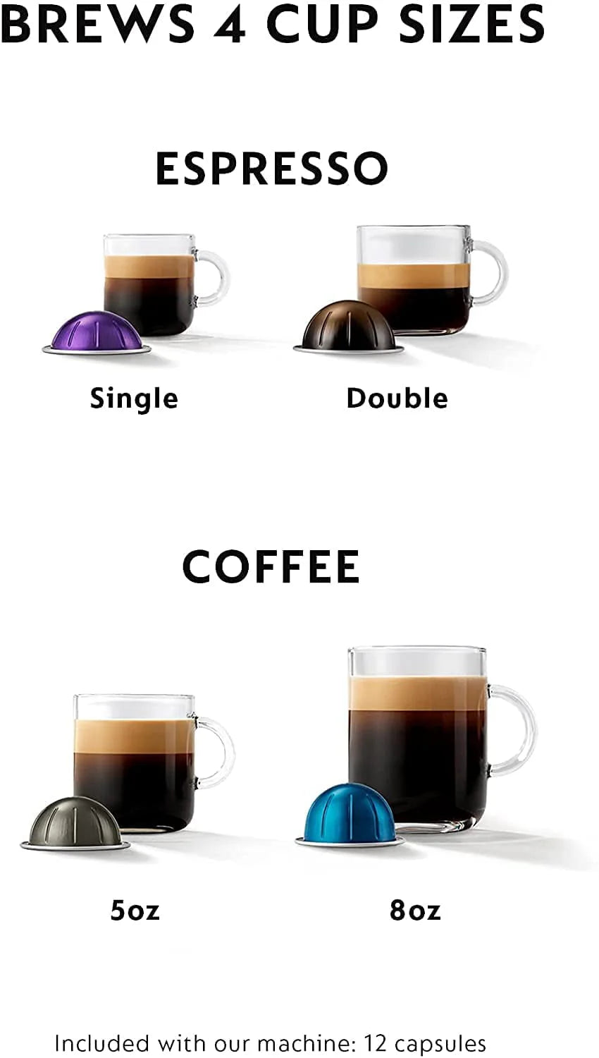 Breville Nespresso VertuoPlus Deluxe Coffee and Espresso Maker, Silver B5325