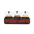 Elite Platinum Triple Slow Cooker Buffet, Red