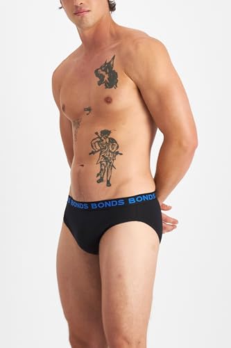Bonds Classic Everyday Cotton Blend Brief Underwear for Men, 3-Pack N7748