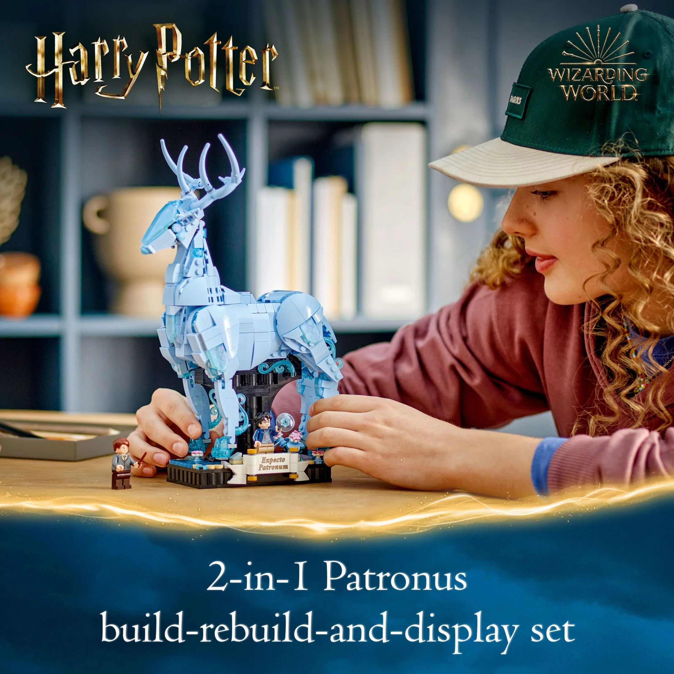 LEGO Harry Potter Expecto Patronum 2-in-1 Building Set for Teens and Fans 14+ G44137